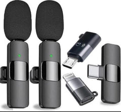K9 Dual Professional Wireless Type-a, Type-c and Lightning Microphone K9