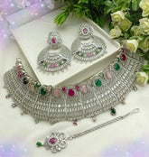 Silver Multi Necklace set Cosmia
