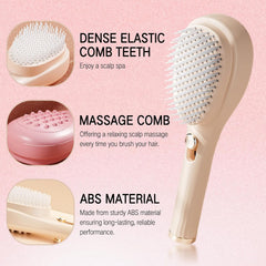 Self-Cleaning Anti-Static Massage Hair Brush Cosmia.pk