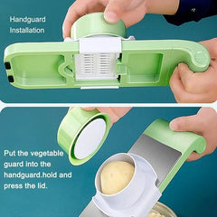 5 in 1 Stainless Steel Vegetable Cutter & Grater Cosmia.pk