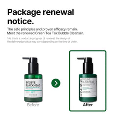 Some By Mi Bye Bye Blackhead 30 Days Miracle Green Tea Tox Bubble Cleanser - 120g Some By Mi