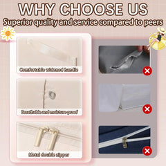 Self-Compressing Storage Bag Portable Organizer for Clothes Blankets Cosmia.pk