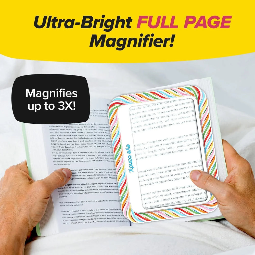 Eye Candy AS-SEEN-ON-TV Full Page Book Magnifier and Light to See Eye Candy