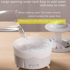 UFO Rain Drop Aroma Diffuser Humidifier Night light - 350ml Cosmia.pk