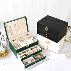 Double-Layer Jewelry Storage Box - Each Cosmia.pk