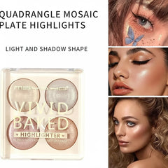 4 Colors Msyaho Highlighter Palette Msyaho