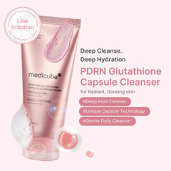 Medicube PDRN Pink Glutathione Capsule Foam Cleanser - 120g Medicube