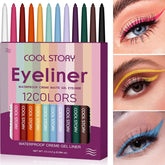 Cool Story Waterproof Colored Matte Lip Liner - 12 pcs Set Cool Story