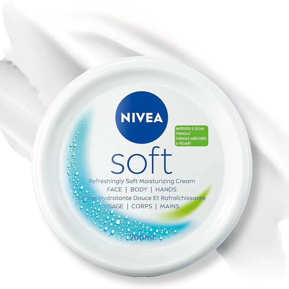 Nivea Soft Refreshingly Soft Moisturizing Cream, Jojoba Oil + Nivea