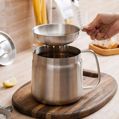 Stainless Steel Large Capacity Oil Filter Pot Cosmia.pk
