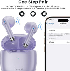 toocki TWS Wireless Bluetooth 5.4 HiFi Stereo - In-Ear Headphones toocki
