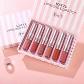 Teyason 2 in 1 Matte Lipgloss Lipstick Set Teayason