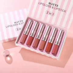 Teyason 2 in 1 Matte Lipgloss Lipstick Set Teayason