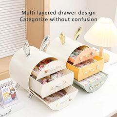 multi-layered, bunny-themed storage box Cosmia.pk