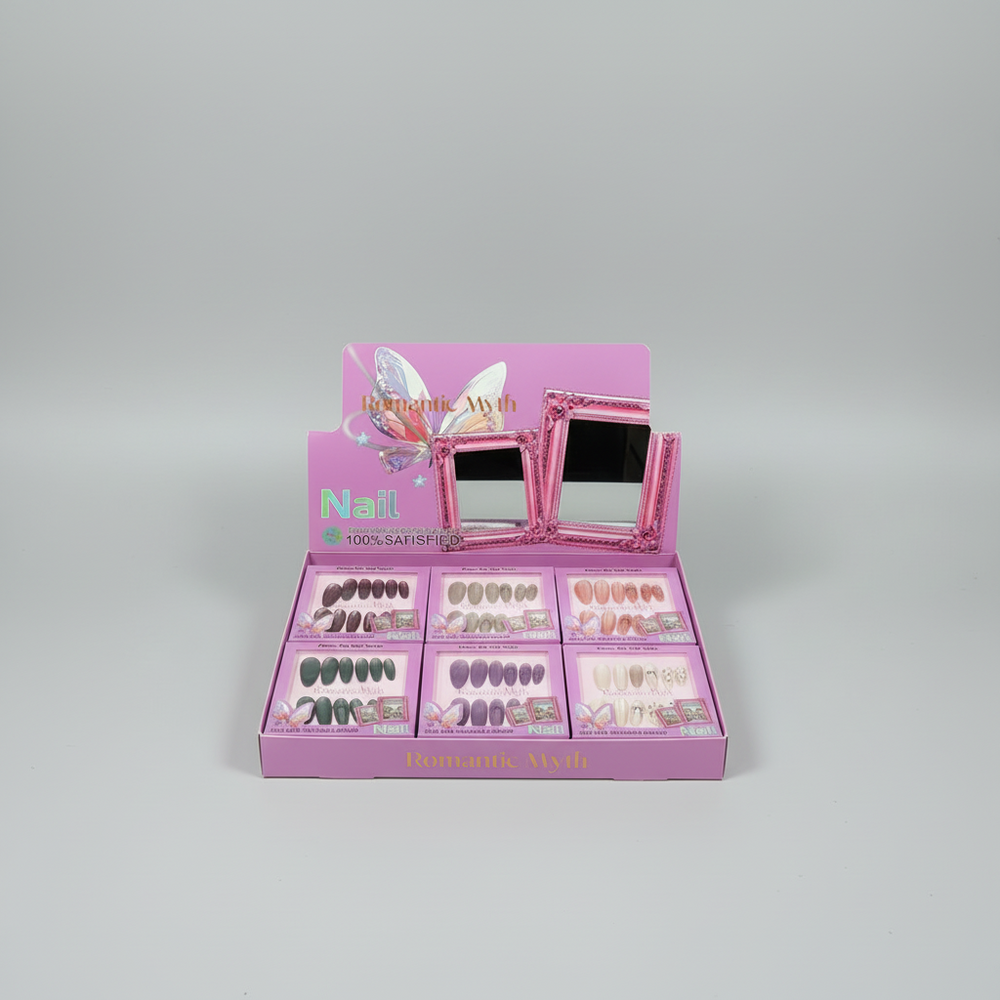 Romantic Myth Press On Gel Nails - Each Box 12Pcs Romantic Myth