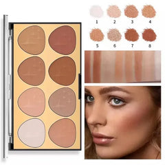 Miss Rose New 8 Colors Contour Palette Miss Rose