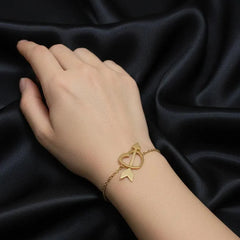 Romantic Arrow Heart Stainless Steel Bracele Cosmia