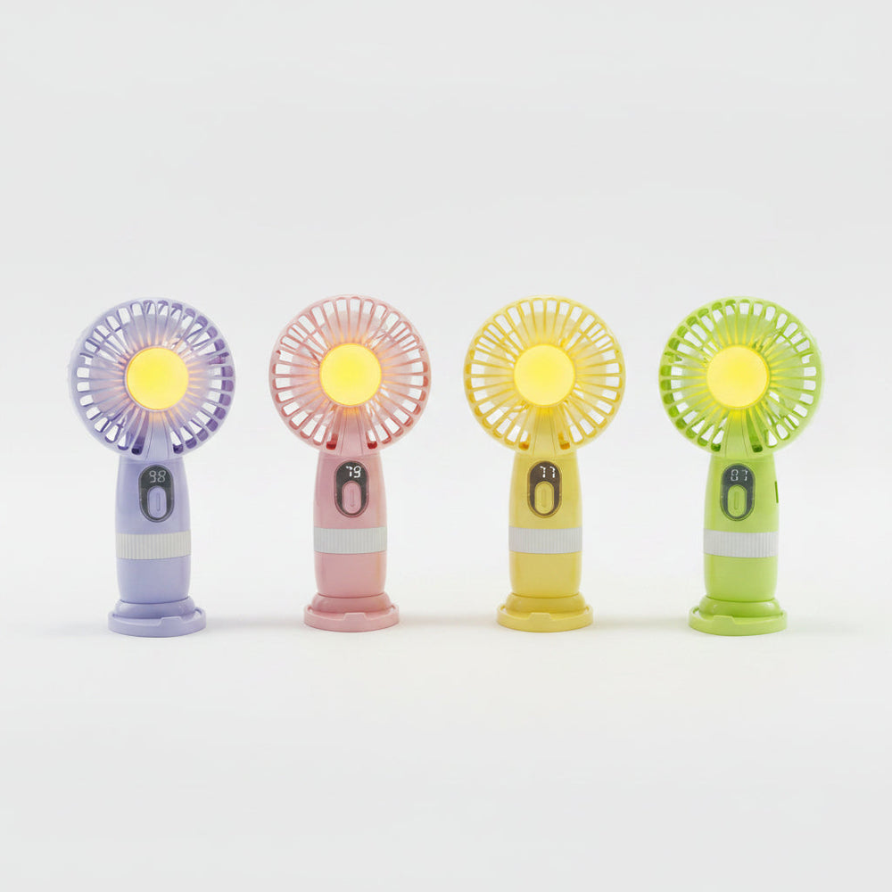 Mini Rechargeable Handheld Fan | 10 Speed Settings | Battery Cosmia.pk