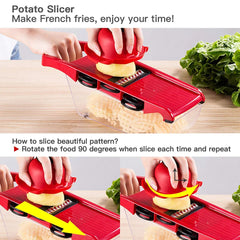 10 IN 1 Manual Vegetable Slicer Fruit Cutter Stainless Steel Cosmia.pk