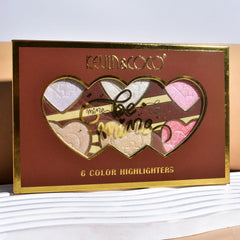 Kevin & Coco Be Mine 6-Color Highlighter Palette Kevin & Coco