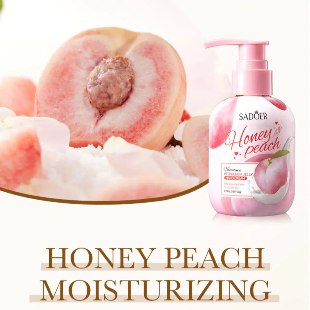 Sadoer Honey Peach Vitamin E Hand Cream – 150g Sadoer