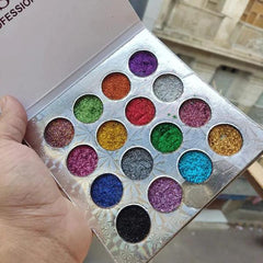 Miss Rose Glitter Eyeshadow Palette - 16 Color Miss Rose
