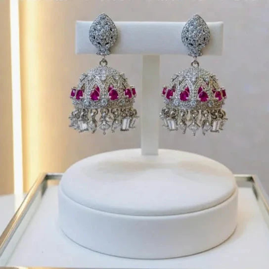 Zircon Luxury AD Mini Jhumki Cosmia
