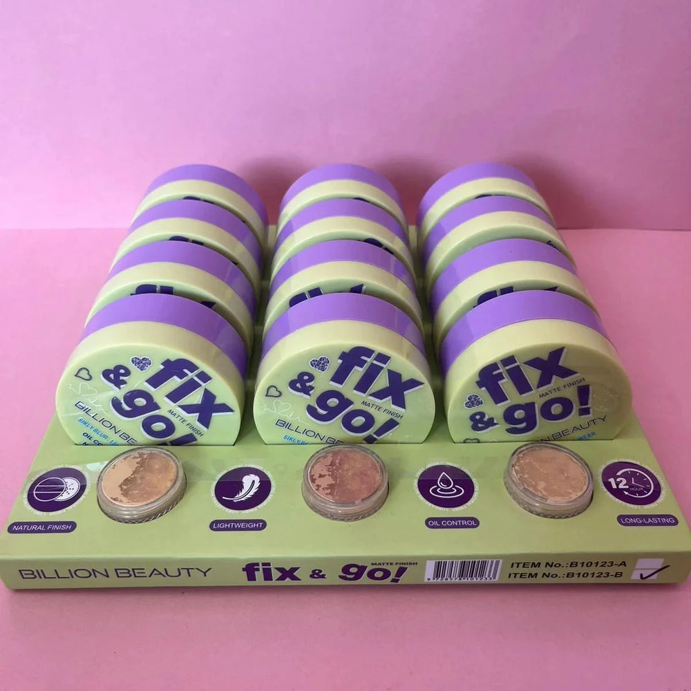 Billion Beauty Matte Finish Fix & Go Loose Powder Billion Beauty