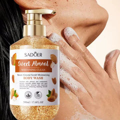 Sadoer Sweet Almond Scrub Moisturising Body Wash – 500ml Sadoer