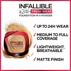 L'Oreal Paris Makeup Infallible Fresh Wear Foundation in a Powder Loreal Paris