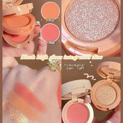 Hudamoji 3-in-1 Highlighter & Blush Palette Hudamoji