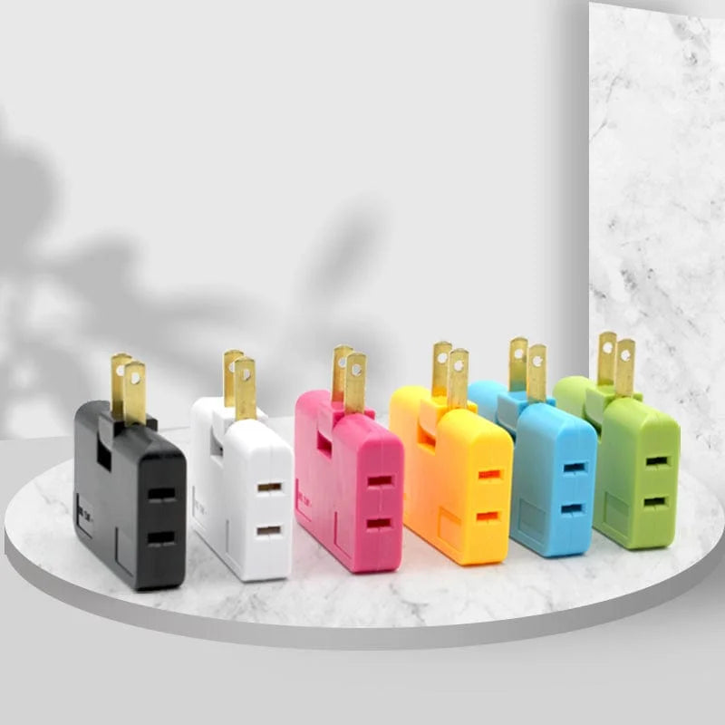 3 In 1 Extension Plug Electrical Adapter with 180° Rotation Cosmia.pk