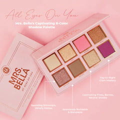 BH Cosmetics Mrs. Bella All Eyes On You - 8 Color Eyeshadow Palette BH Cosmetics