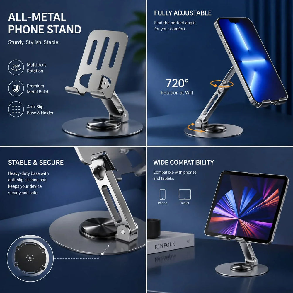 Heavy-Duty Adjustable Metal Desktop Stand-Each Cosmia.pk