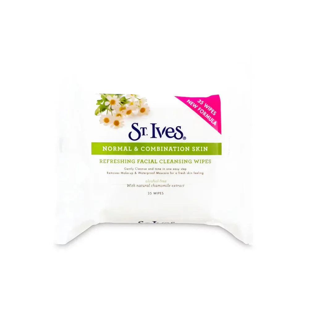 St.Lves Normal & Combination Skin Facial Cleansing Wipes 35s St. Ives
