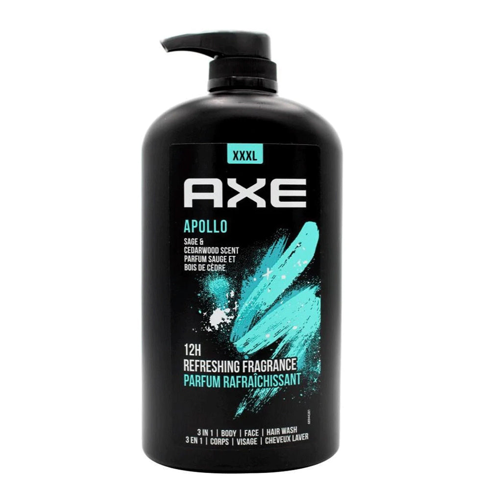 Axe Apollo Sage & Cedarwood Body Wash 1Ltr Axe