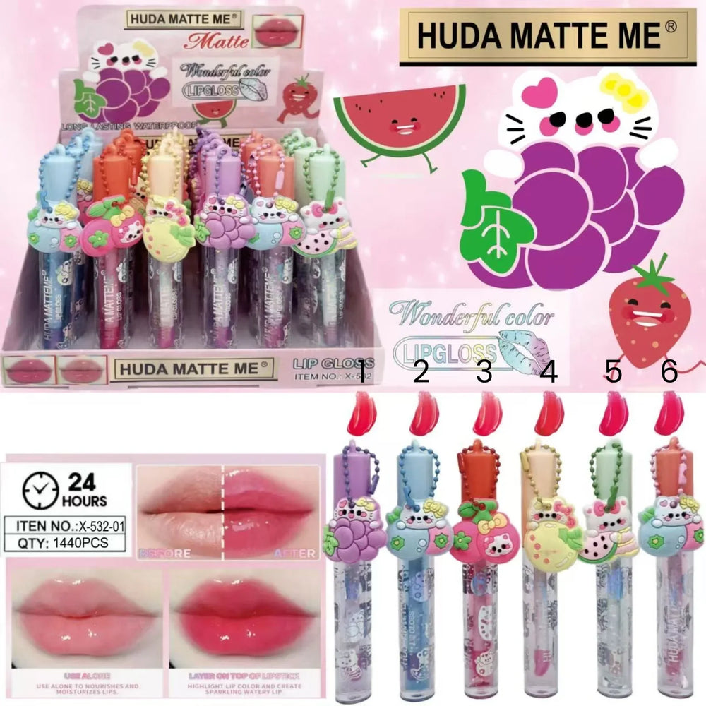 Huda Matte Me Wonderful Color Fruit Lipgloss Huda Matte Me