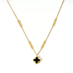 Stainless Steel Clover Double Side Chain Locket – Each Cosmia