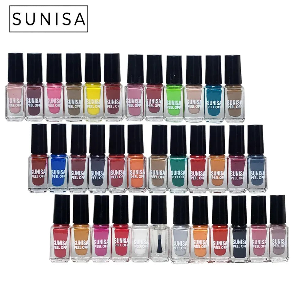 Sunisa 36 colors Peel Off Nail Polish Set Sunisa