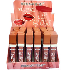 Huda Matte Me Lip Gloss Set (6 Pcs) huda matte me