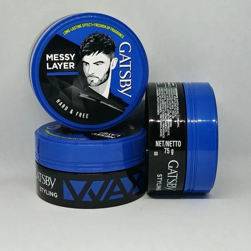 Gatsby Messy Layer Styling Wax Hard & Free 75g gats