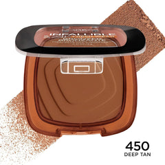 L'Oreal Paris Infallible Up to 24H Fresh Wear Soft Matte Longwear Bronzer Deep Tan 450 Loreal Paris