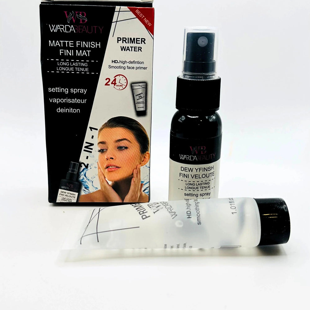 Warda Beauty 2 in 1 Deal - Face Primer & Makeup Fixer Spray Warda Beauty