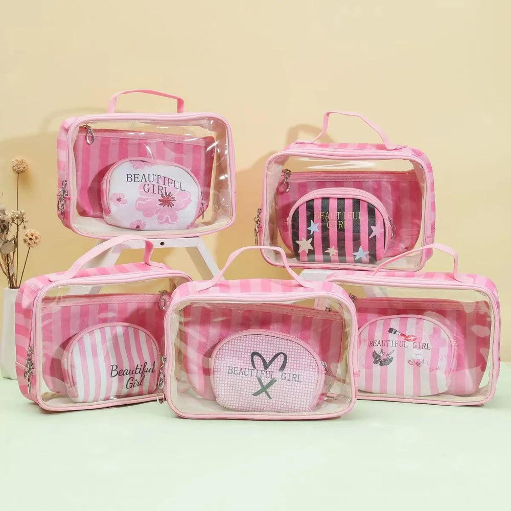 Beautiful Girl Makeup Bag Each with Small Pouch Cosmia