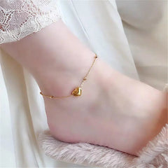Stainless Steel Gold Plated Heart Chain Cosmia