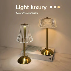 USB Charging Touch Diamond Table Lamp - Each Cosmia.pk