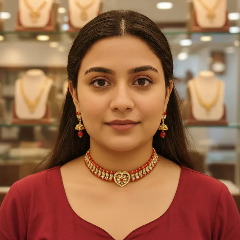 Moti Shisha Choker Set Cosmia