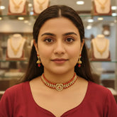 Moti Shisha Choker Set Cosmia