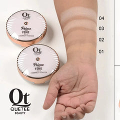 Quetee Beauty 2in1 High Quality Prime Fine Compact Powder Quetee