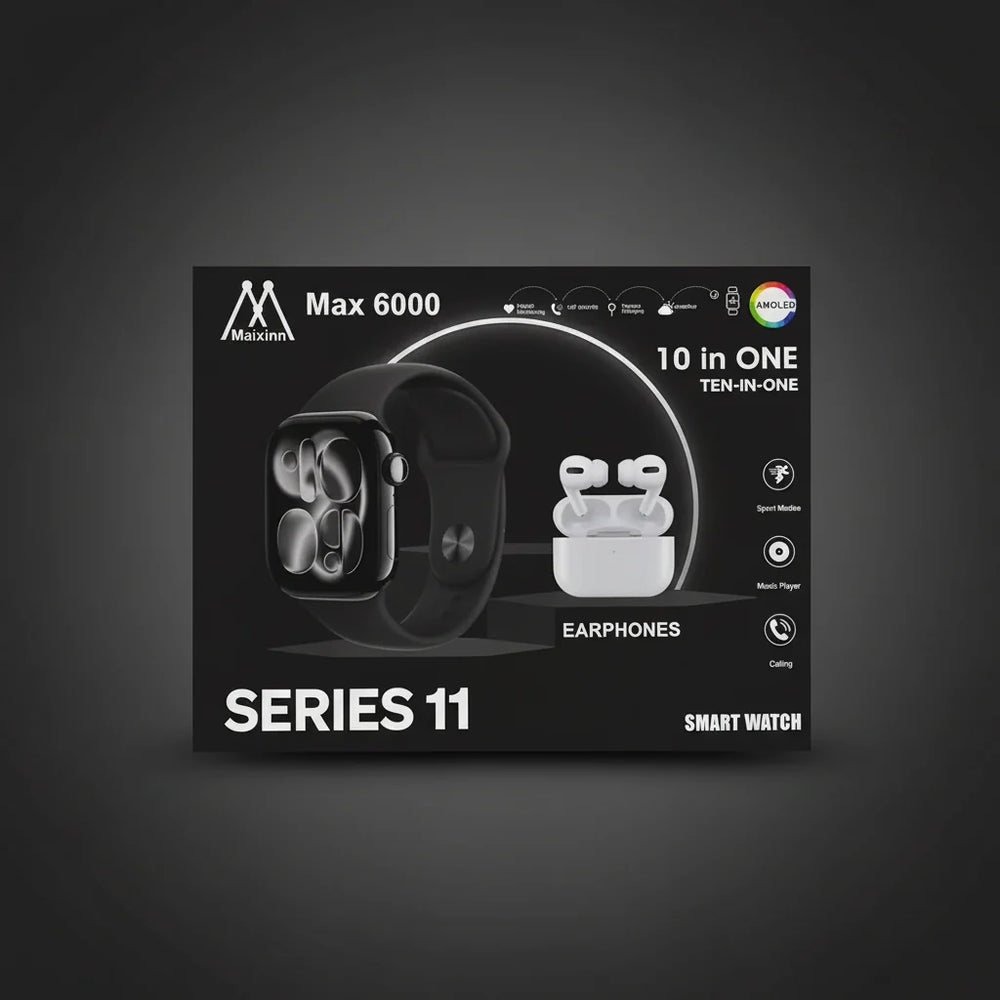 Maixinn Max 6000 10 In One Smart watch and Earbuds Combo Series 11 Maixinn